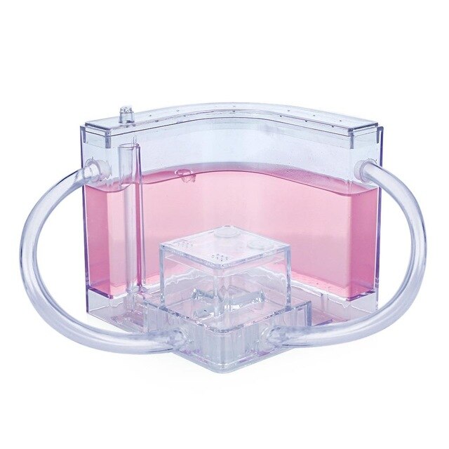 Granja de hormigas de colores para niños, casa de hormigas, decoración transparente, luminoso: pink