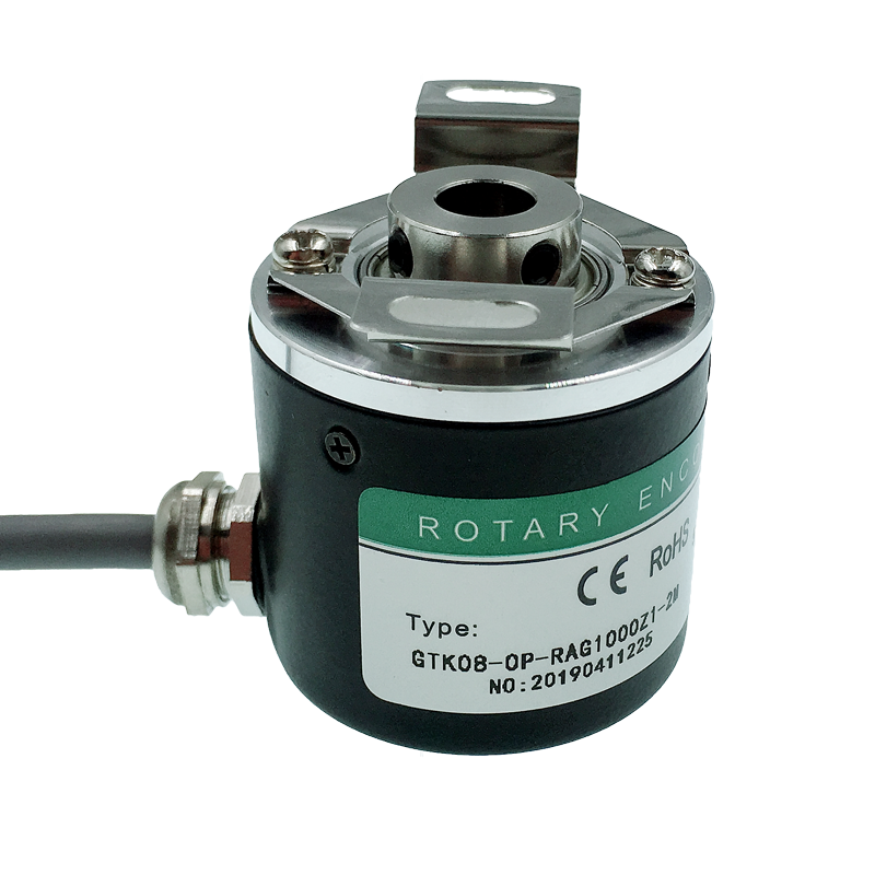 Photoelectric rotary encoder 8mm hollow shaft through 600 pulse ABZ three-phase 5-24V