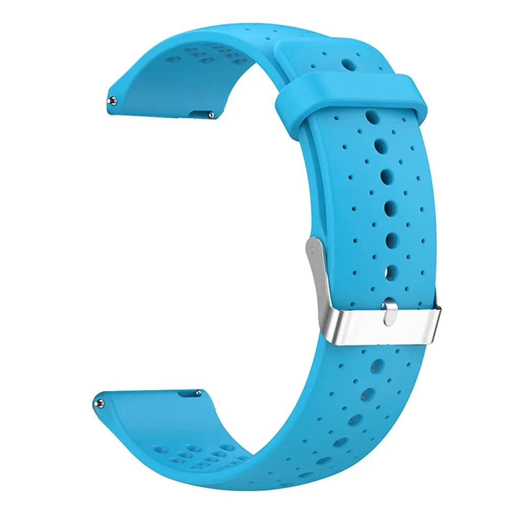 Hengittävä ranneke 20mm amazfit active 2 square/active 44mm -kellolle, gts 4 2 mini/bip 3 pro/gtr 42mm -kellolle, silikoninen urheiluranneke: Monivärinen