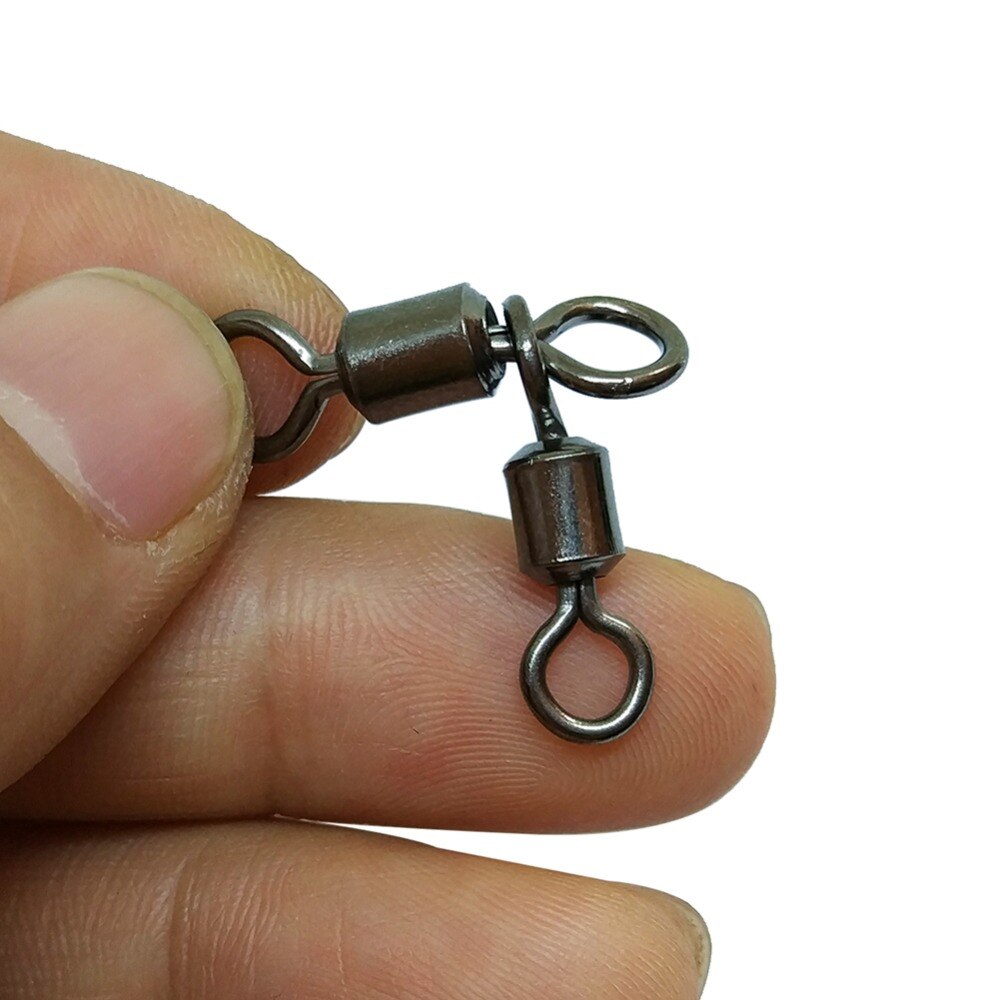 INFOF 200 pcs/lot à Trois Voies Pivotant Connecteur De Pêche Roulement Triangle Joint Pivotant En Acier Inoxydable Terminal S'attaquer