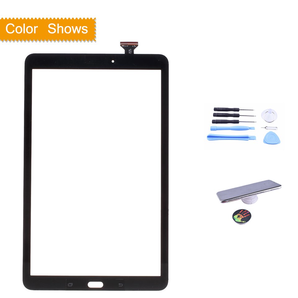 Original Touchscreen Für Samsung Galaxis Tab E 9,6 SM-T560 SM-T561 T560 T561 Touchscreen Digitizer Tafel Sensor Tablette Glas: Schwarz mit Geschenk