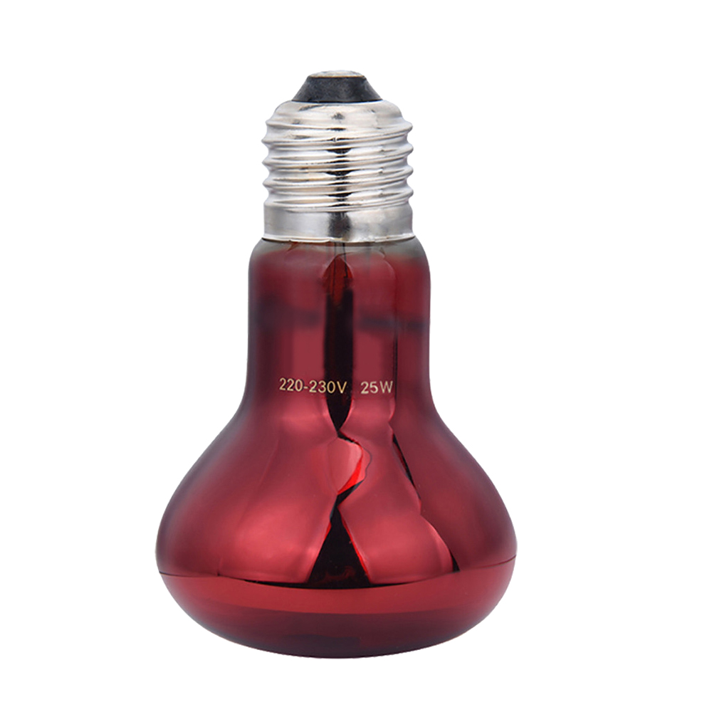 50W 220-240V Pet Heating Lamp Night Amphibian Bird Snake Grandmother Simulates Natural Sunlight Lamp Reptile UVA Rays Heat Bulb: red