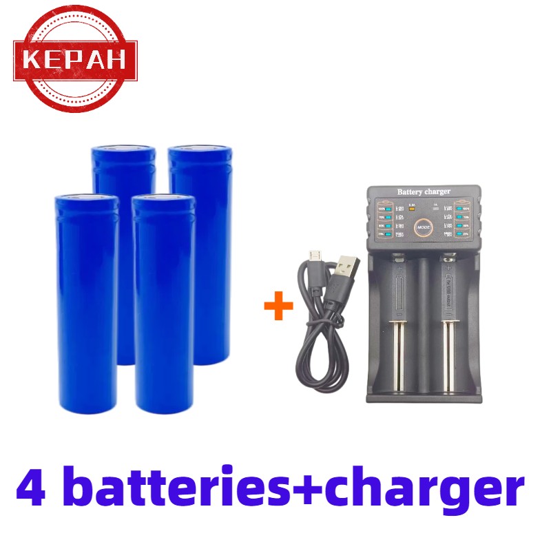 14500 lithium battery, large capacity, high-power 3.2V rechargeable battery, multifunctional and durable 1000mAh: Red