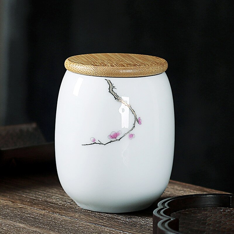 JIA-GUI LUO Ceramic Tea Caddies Tea Bag Storage Box Tea Tins Tea Container Coffee Container Tea Box Tea Storage D008: 6