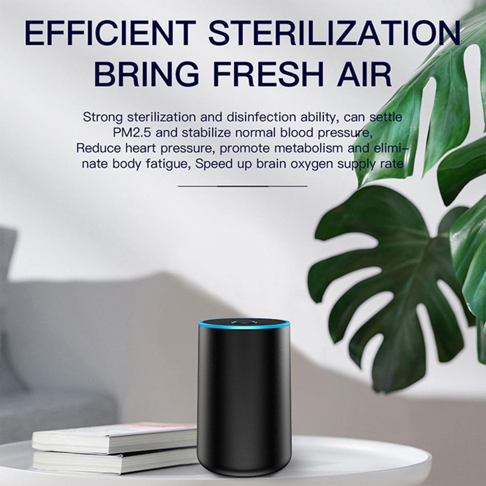 Portable Car Air Purifier Low Noise Lightweight Air Cleaner USB Wireless Deodorant Aromatherapy Humidifier