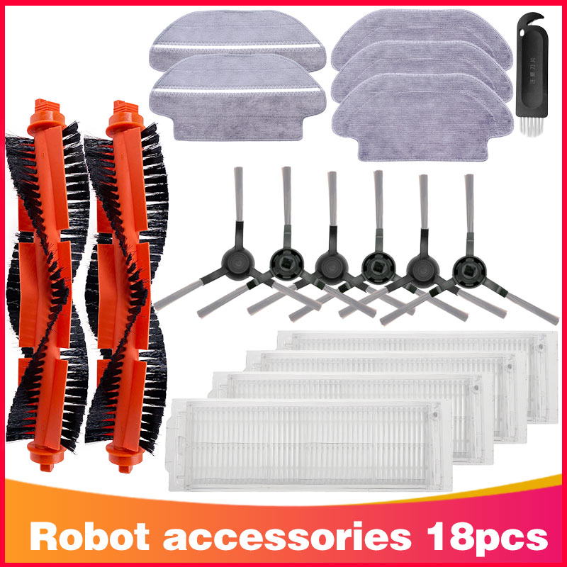 Compatibel voor Xiaomi Mi Robot Vacuüm Mop Pro 3C 2S Accessoires Reserve Hepa Filter Side Hoofdborstel Cover Mop houder Onderdelen