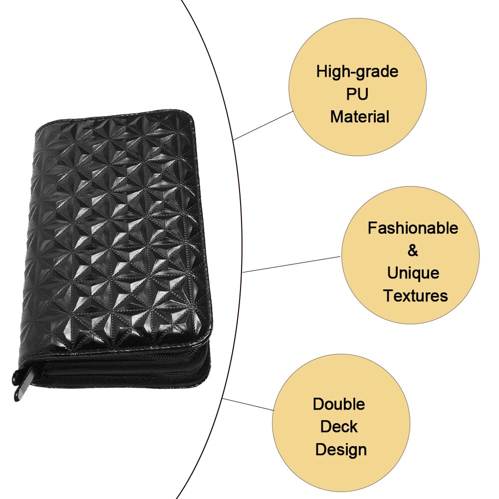 Étui noir à Double couche pour ciseaux de coiffure, sac à ciseaux de coiffure, étui de Salon de coiffure, Kit d&#39;outils de coiffure pour ciseaux