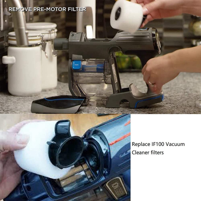 Filter Replacement Compatible For Shark IF200UK Duoclean Ionflex Vacuums IF200 IF150 IF160 IF170 IF250 IF100 IF201 IF202