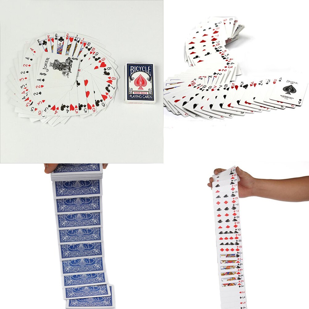 Waterdichte kaarten grap truc rekwisiet grap poker acrobatiek waterval kaartrekwisieten magie elektrisch deck pokerspel speelkaarten