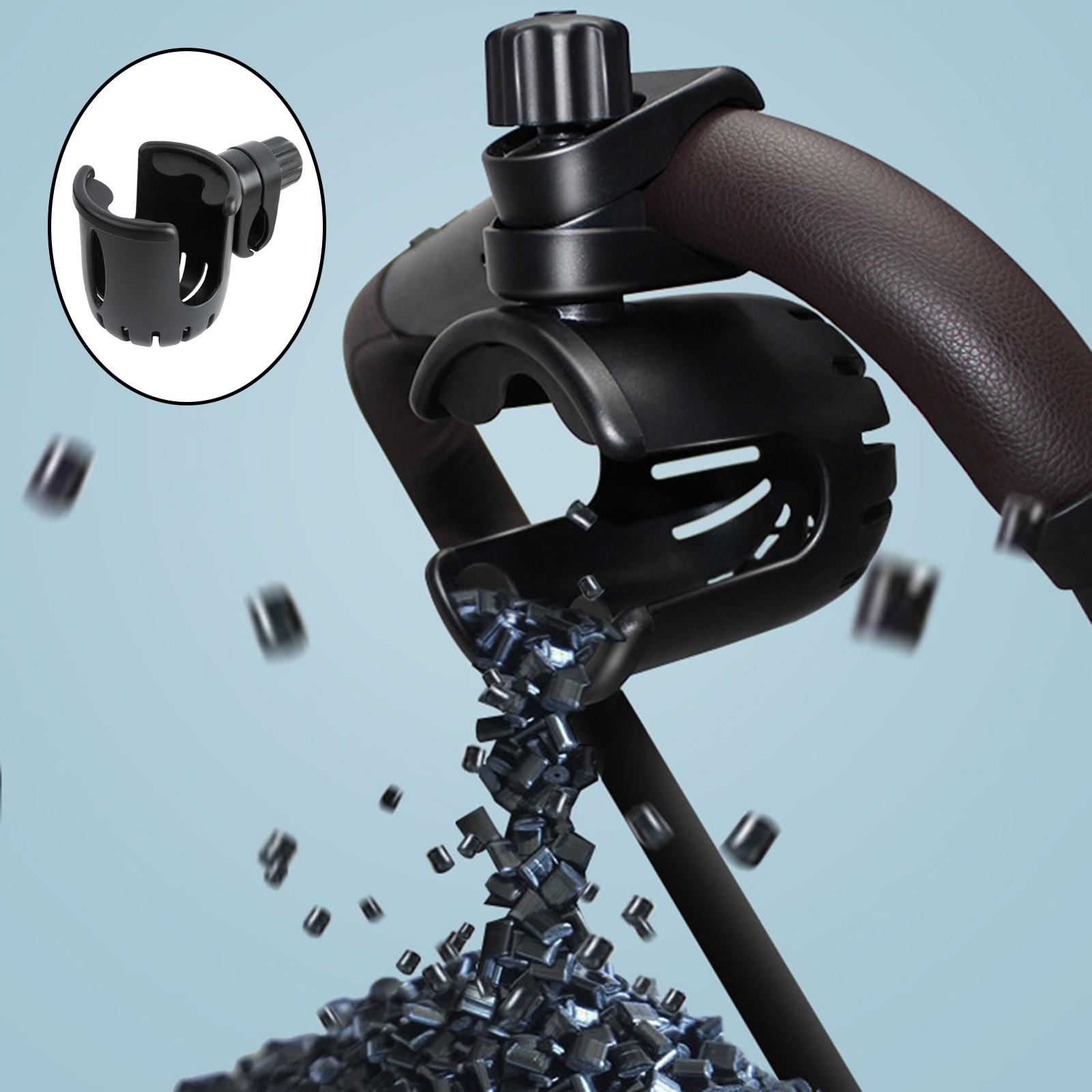 Kinderwagen Bekerhouder Flessenrek Opslag Voor Fiets Vervoer Buggy Loopstoeltje Koffie Drinken Water Kinderwagen: Black