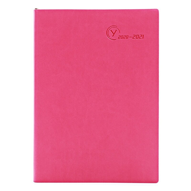 2021 porządek obrad do miękkie etui notatnik plan zarządzania czasem A5 zeszyt: róża czerwony