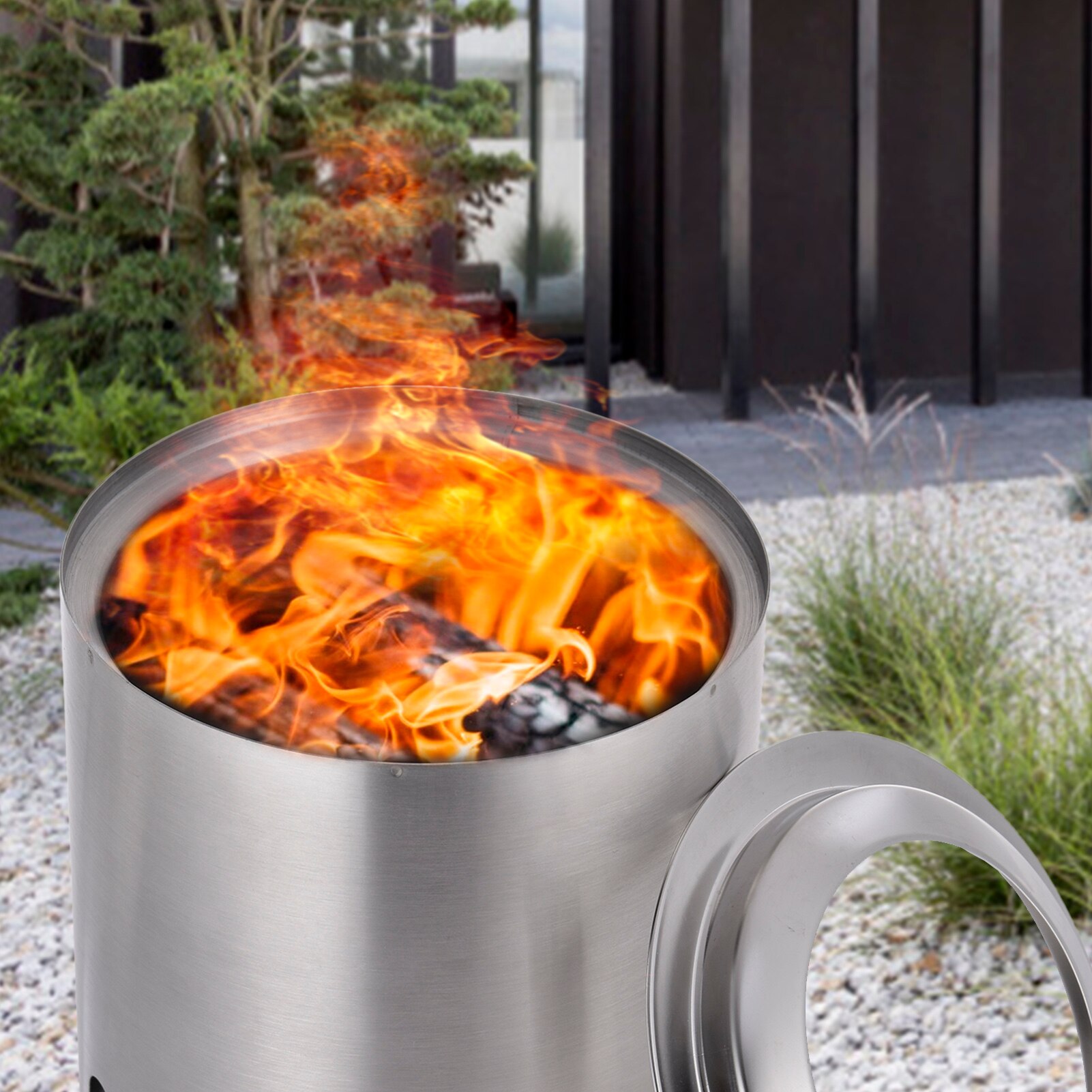 Large Size Camping Wood Stove Split Portable Camping Stove Smokeless Fire Furnace Backpacking Furnace