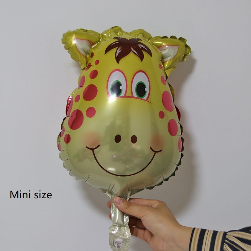 18 tommer dyrehoved ballon abe tiger kanin zoo indretning børnefødselsdagsfest børnedag dekoration foliekugle tot: 16