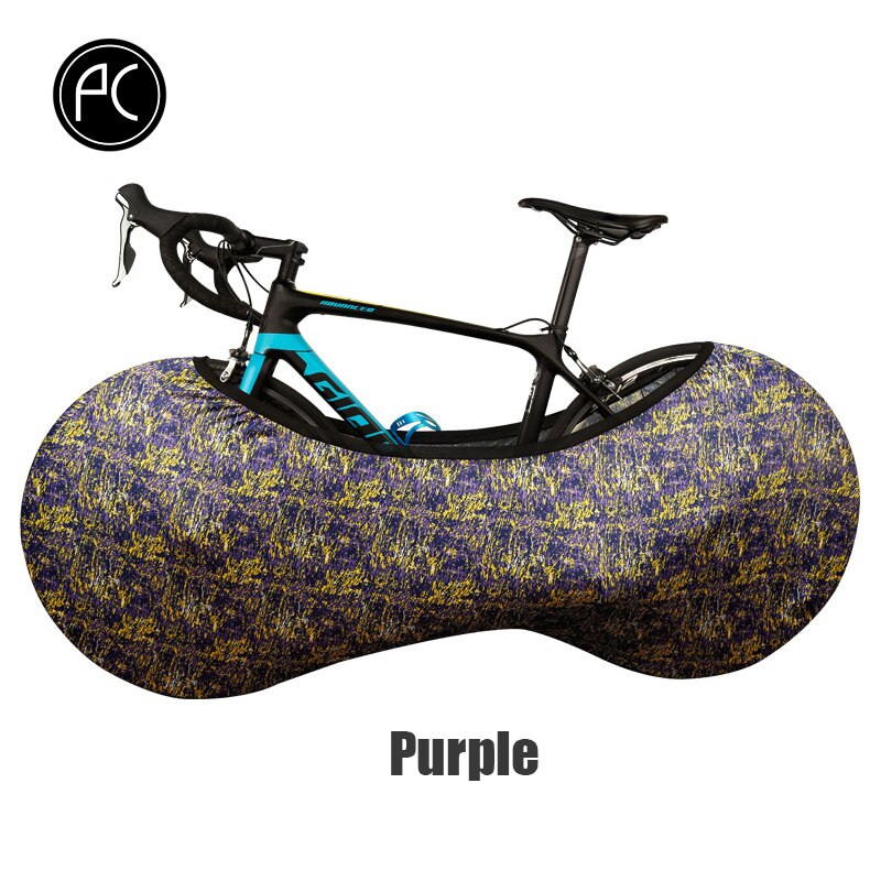 PCycling Bicycle Protect Bag Waterproof Road Bike MTB Bag Cycling Accessories Fiber Non-slip Bag: Purple
