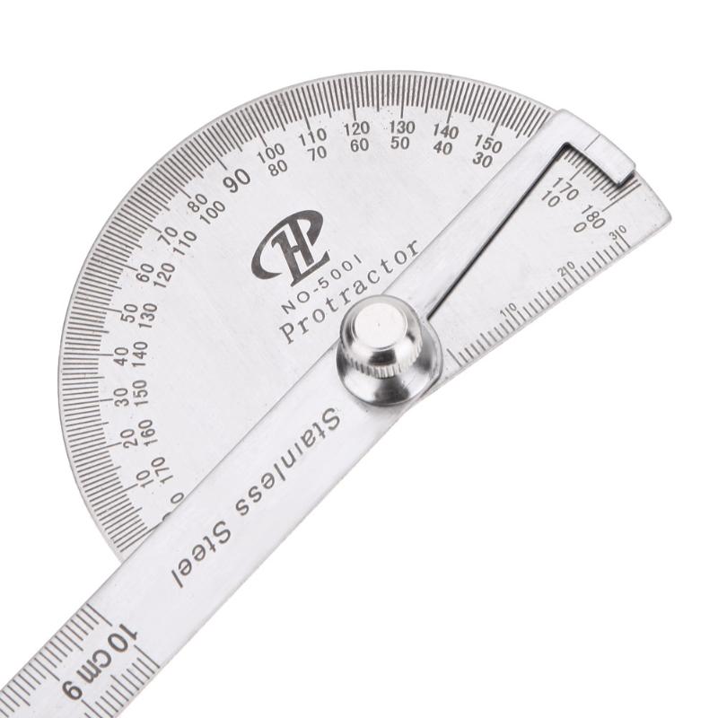 Stainless Steel 0-180 Rotary Degree Angle Rotary Protractor Angle Finder Measuring Ruler Adjustable Measure Tool Measure tools