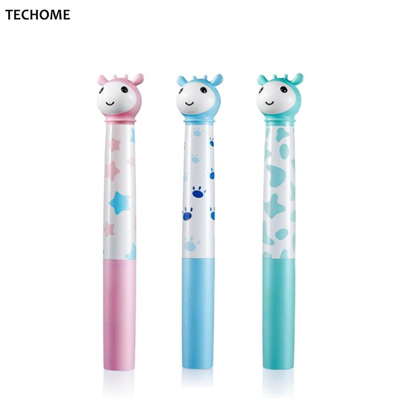 Cepillo de dientes eléctrico de música para niños con vibración en forma de Animal cepillo de dientes eléctrico a prueba de agua cerdas de silicona suave + cabeza de reemplazo