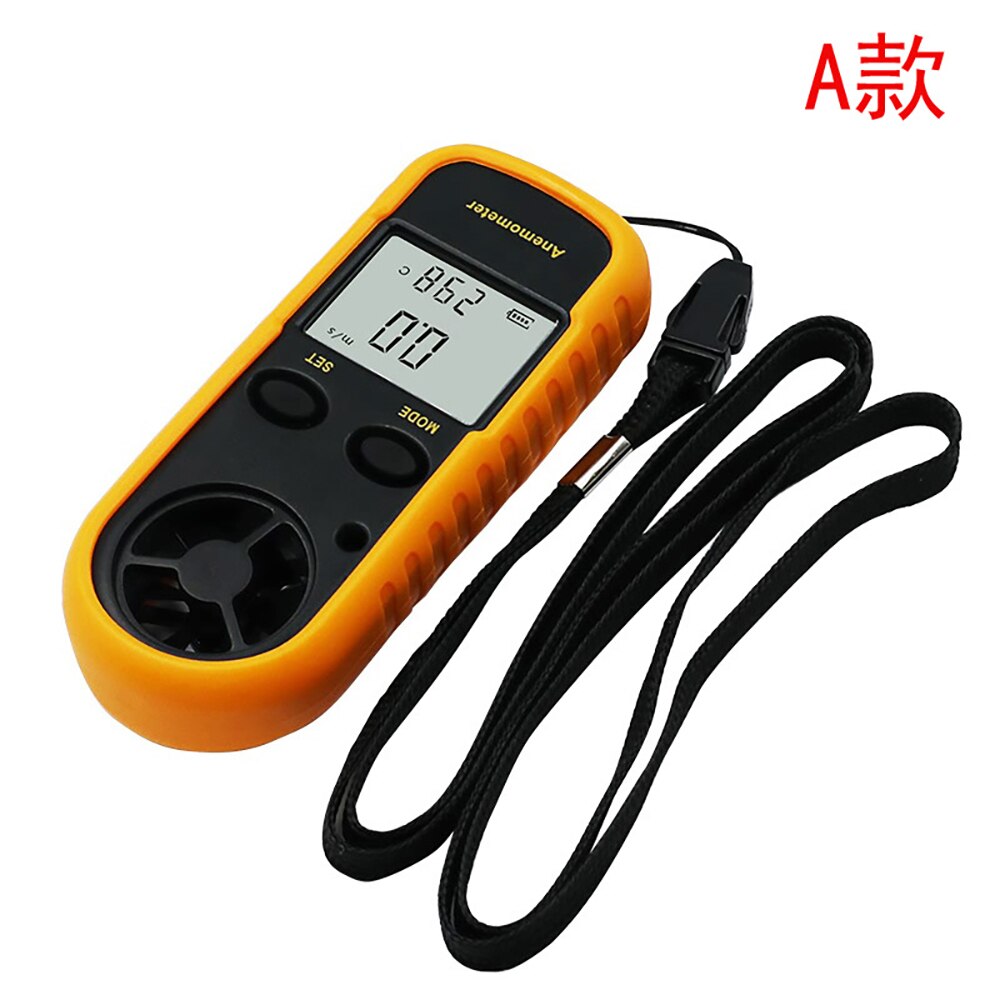 Digital Anemometer Pocket Anemometer Handheld Wind Speed Temperature Measuring Instrument Outdoor Wind 0-30m/S Test Instrument: Default Title