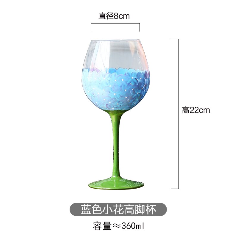 Europa Blei-freies Farbige Zeichnung weingläser Becher Große Champagner Flöte Glas Cocktail glas lustige gläser Bar Party Getränk: A14    7.6x16cm