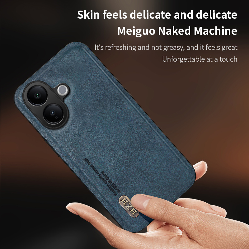 For Vivo V60 Lite 5G Back Cover Skin Feel Shockproof Magnetic Phone PU Leather Case Soft For Vivo V60 Lite