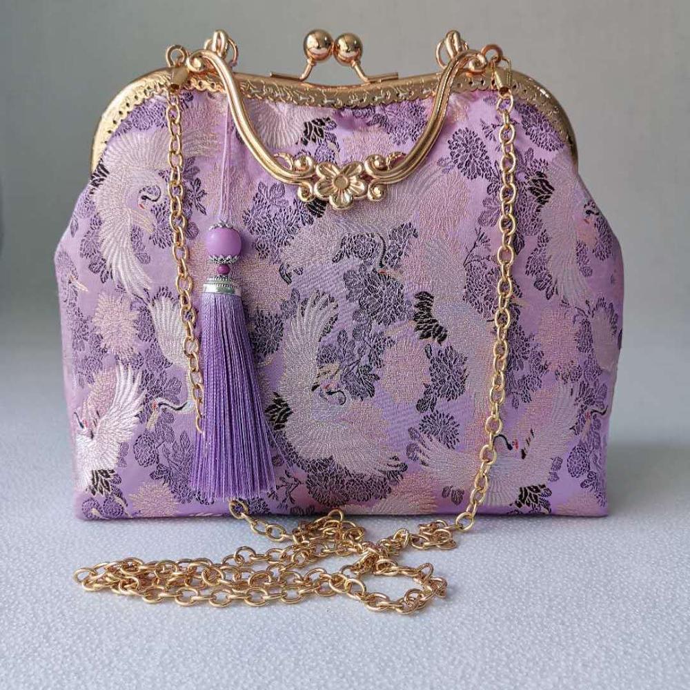 Bolso de estilo japonés para mujer, bolsa de mano con cierre de concha, Vintage, cadena, bandolera: women bag 1