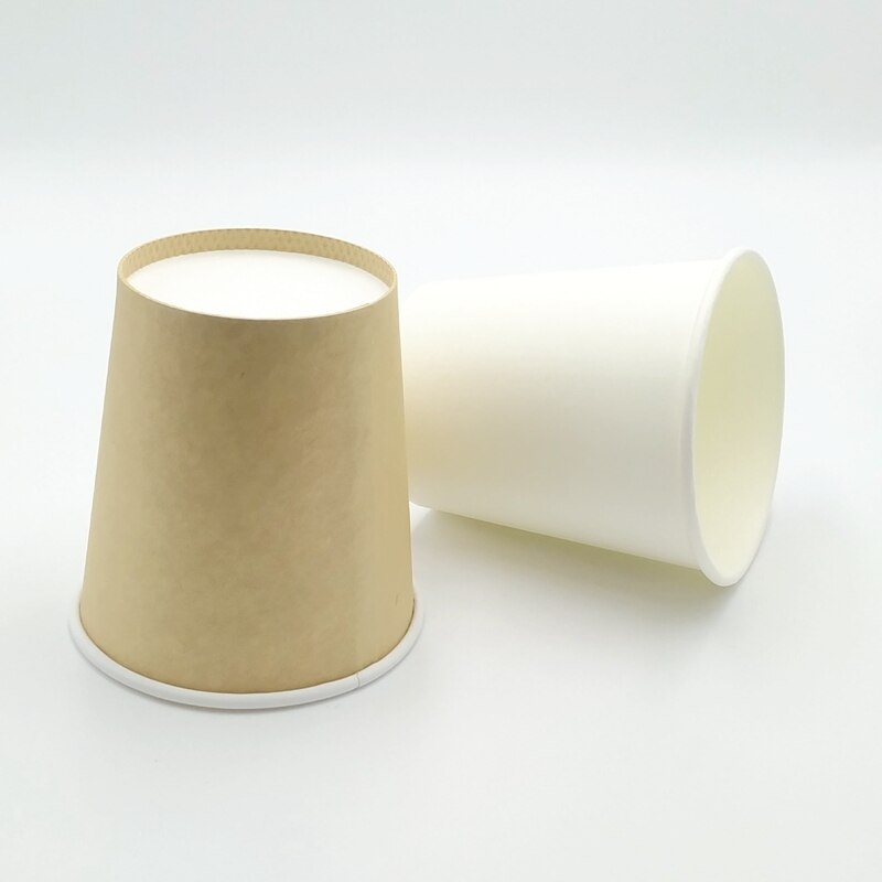 22 Stuks Wit Papier Cups Kraftpapier Cup-Koffie Cups Wegwerp Papier Kopje Melk Kopje Thee Huishouden Drinken feestartikelen 7Oz