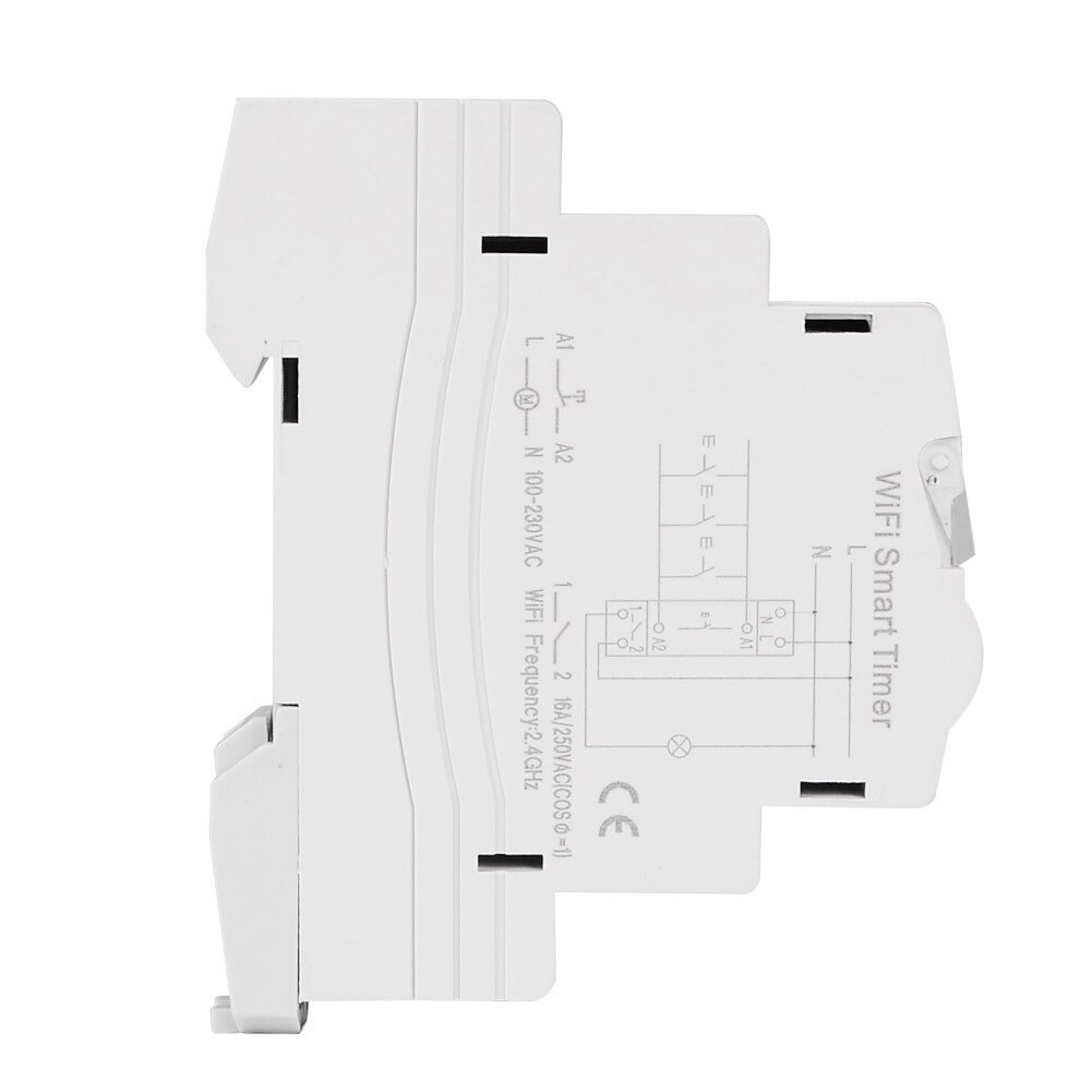Jadeshay Tijdschakelaar, WiFi Schakelaar GTS8-W Intelligente WiFi Tijdschakelaar Smart Home Afstandsbediening Schakelaar door APP AC220V (2P- 63A