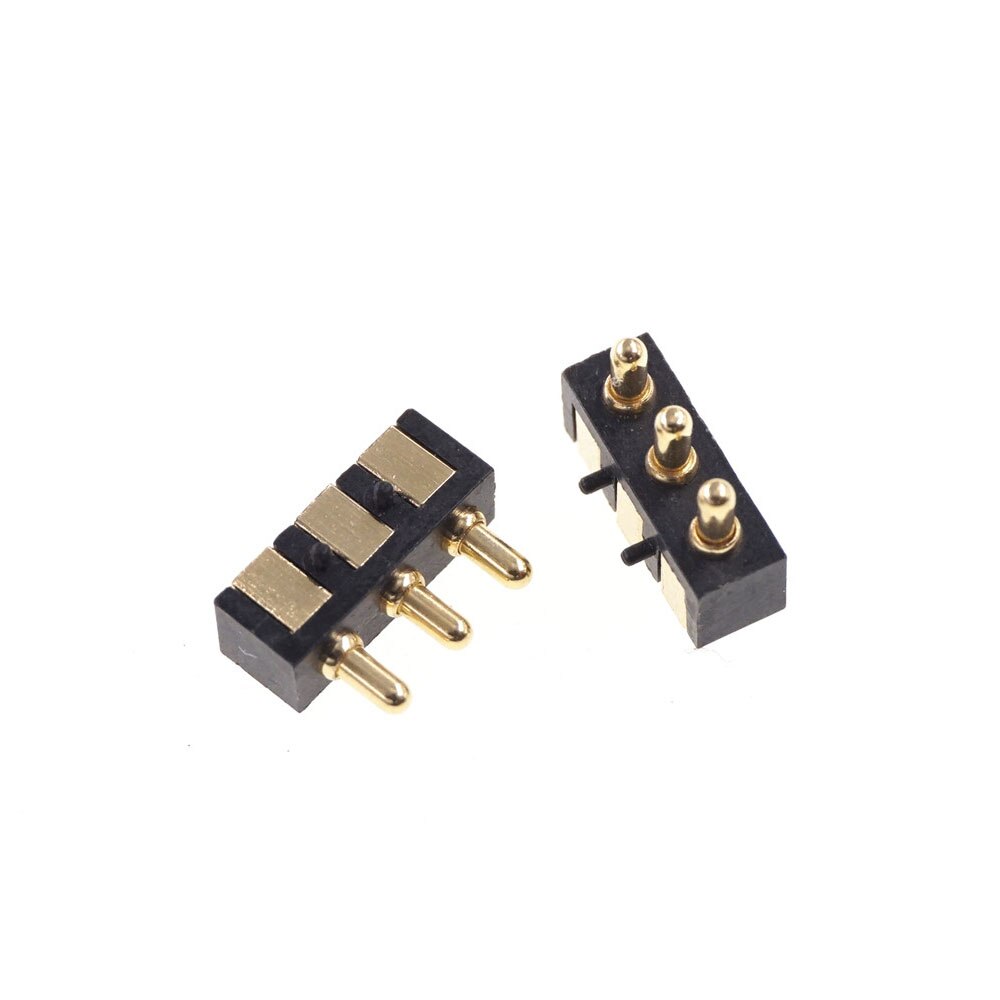 Conector pin Pogo con resorte de 5 uds., superficie de montaje en ángulo recto de 3 pines SMD macho hembra, alfombrilla de objetivo SMT de paso 2,5mm, sonda de contacto: Male