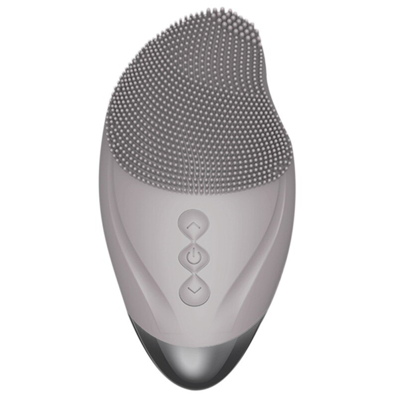 Chauffage visage nettoyage du visage Machine à laver Massage électrique brosse sonique Silicone peau outil visage brosse visage nettoyant: A2