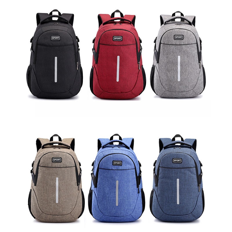 Teenagers School Bag Reflective Strip Boys Girls School Backpack Shoulder Bag Man Woman Backpack Travel Sport Bag Mochila