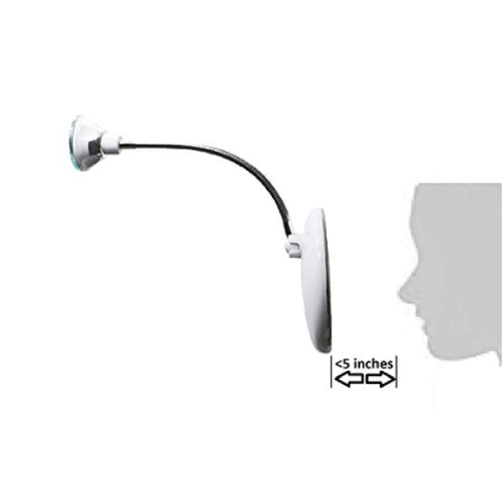 My Flexible Illuminated Mirror ,10x Mag Flexi with 360 Adjustable flexible make up mirror