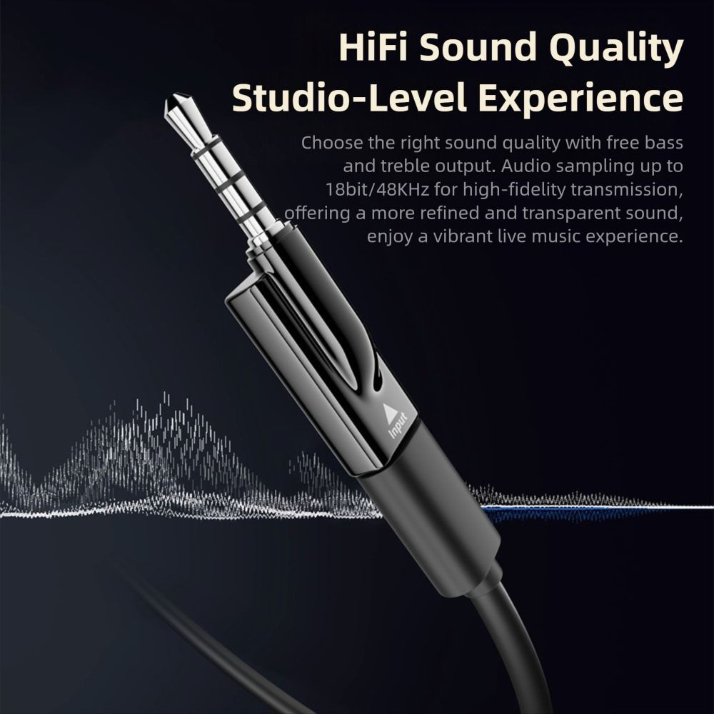 Male to Female USB Type-C to 3.5mm Converter No Delay Plug and Play Audio Adapter HiFi DAC USB-C to AUX Connector