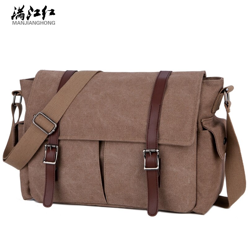Herre dokumentmappe lærred messanger taske mand bolsos para hombres kontortasker til arbejde taske main homme mænd business crossbody tasker