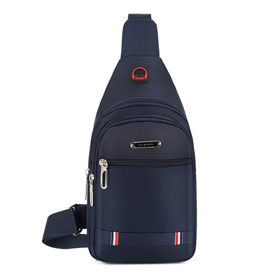 men shopping chest packs solid male solid small Multi-use chest bags All-match Casual oxford shoulder carrier: 4