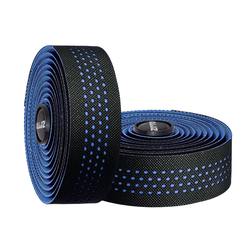 Road Bicycle Handlebar EVA PU Tape Toughness Vibration Damping Anti-Vibration Cycling Handle Bar Tape Wrap With 2 Bar Plug: Blue