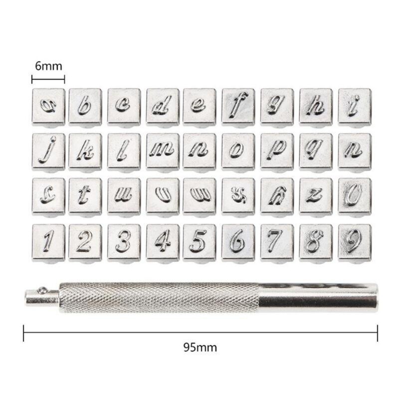 1set DIY Leather stamp tool Plastic stamping die Alphabet Letter Number Leather Tool Wax Seal Stamp Printinting tool: B