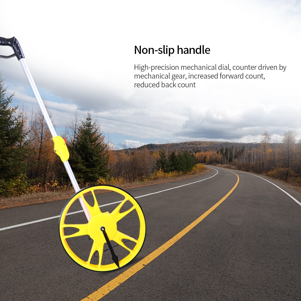 318mm Collapsible Mechanical Distance Measuring Wheel Handheld Wheel Range Finder Distance Measuring Tool Machine