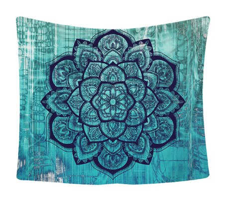 Mandala gobeläng väggdekor väggbonader psykedeliska hippie nattmåne gobeläng strandmatta: 5