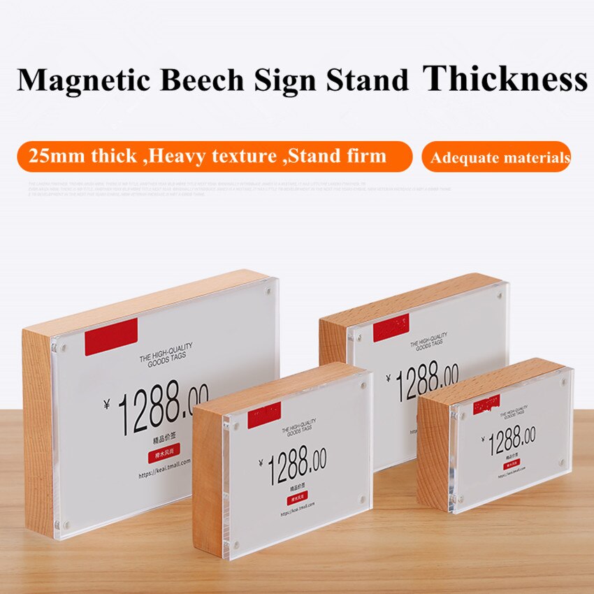 90*55mm tre teltbord meny kortholder foto bilde plakat visningsramme pris papir koder skilt holder stativ