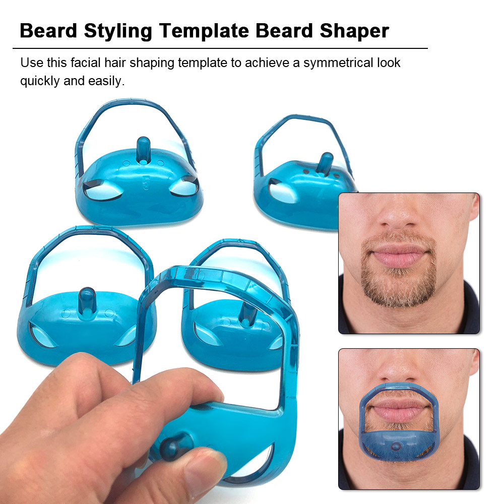 5 stuks/partij salon snorren baard styling sjabloon baard shaper sikje snor verzorgingstool