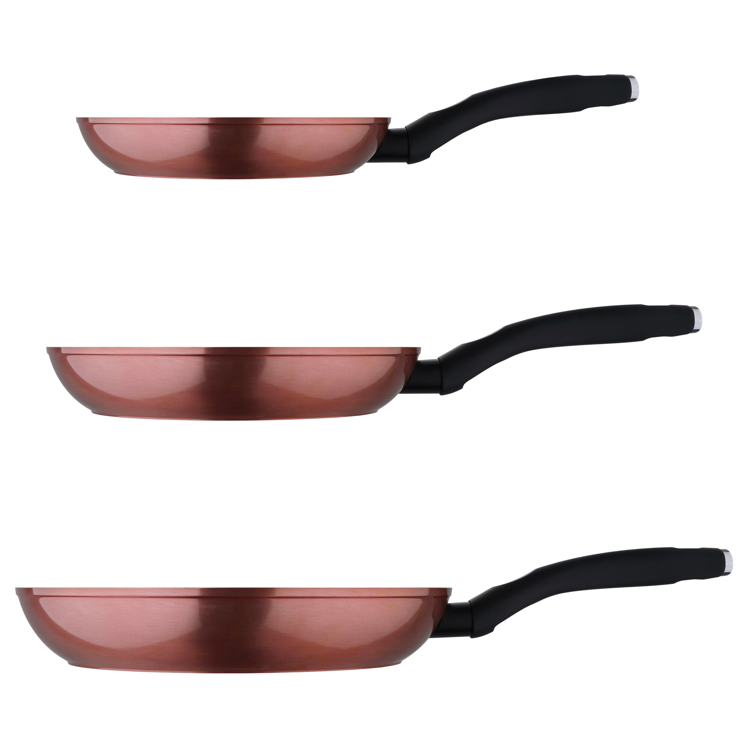 San Ignacio Set Van Pannen (20,24,28Cm) Smeedijzeren Aluminium Geschikt Voor Alle Soorten Venus Collectie