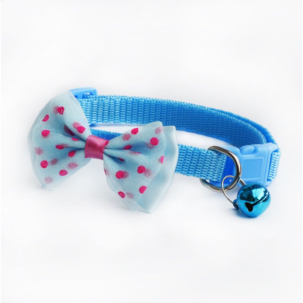 Pajarita ajustable de Color caramelo con cascabel y lazo, cuello de corbata, cachorro, gatito, perro, gato, mascota, 1 ud.