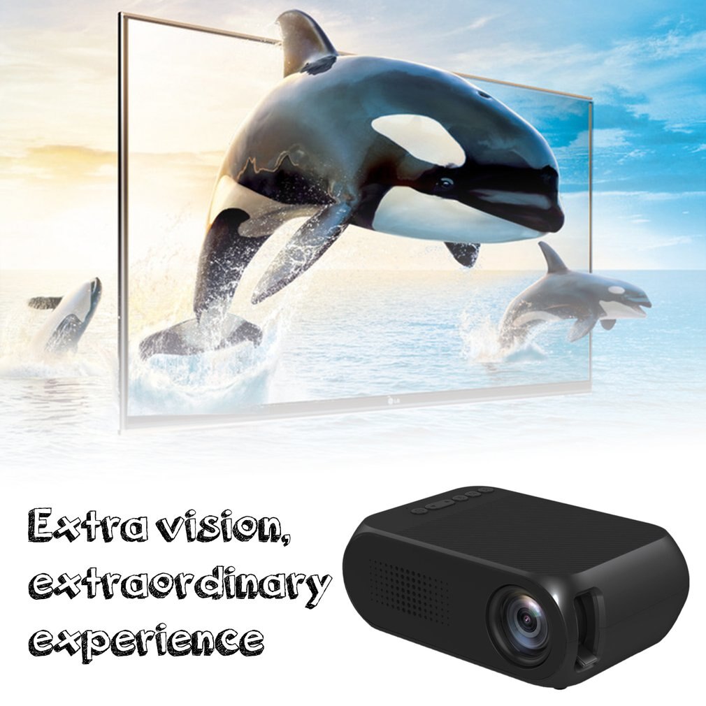 Yg320 Mini Draagbare Projector Hd 1080P Home Theater Cinema Media Player Beamer Usb Hdmi Led Lcd Projector