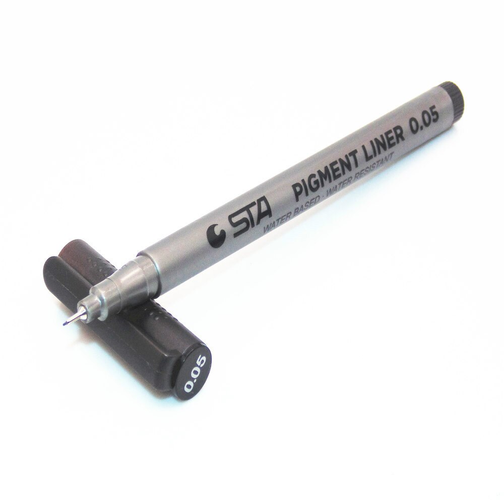 Waterproof STA Art Sketch comics Art Marker Pen Pigment Liner Water Based For Drawing Handwriting School Stationery: 005