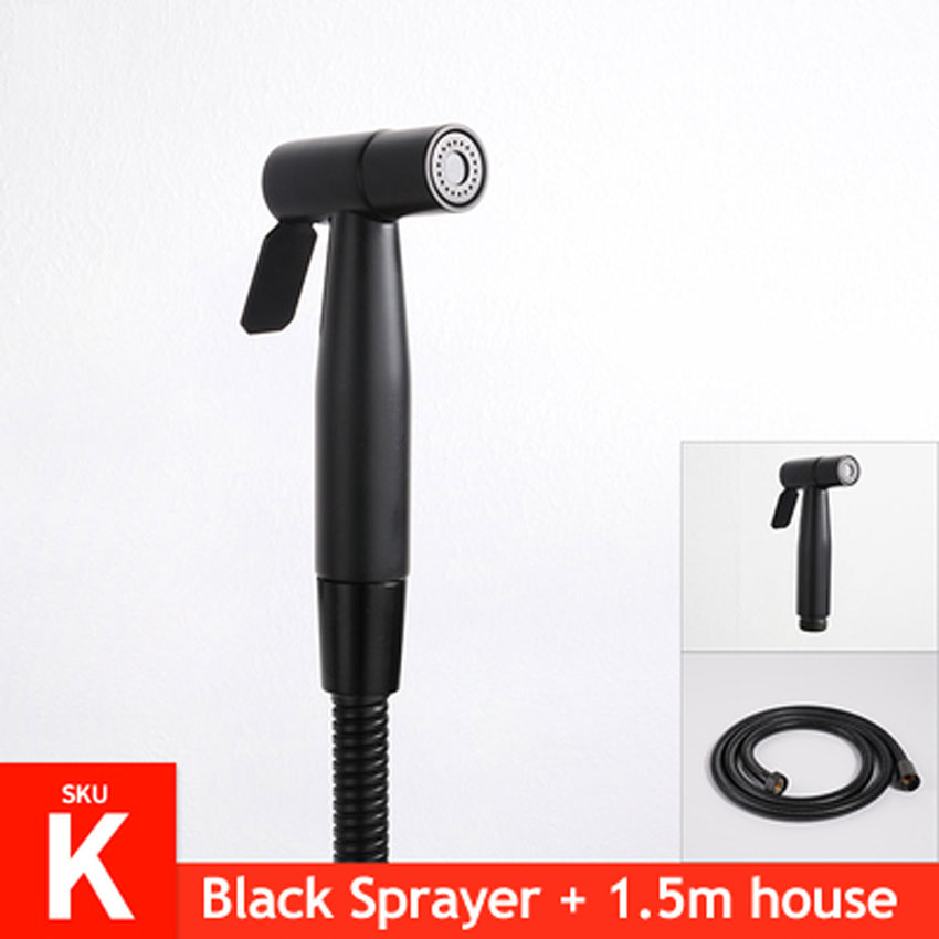 Ecofresh Handheld Toilet bidet sprayer set Kit Stainless Steel Hand Bidet faucet for Bathroom hand sprayer paper roll holder: K