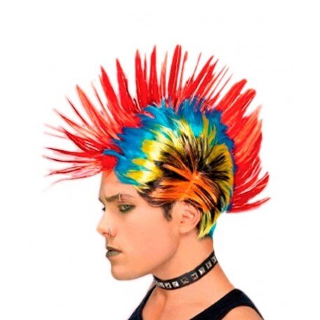 Peluca con Cresta Colores