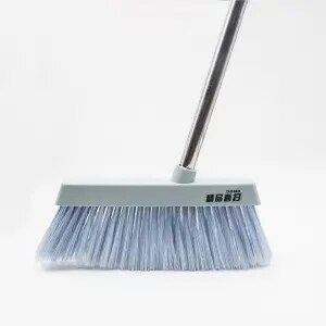 Windproof Broom & Dustpan With Broomstick Cleaning Brush Long Comb Teeth Floor cleaning Broom and Dustpan Litter Picker: broom