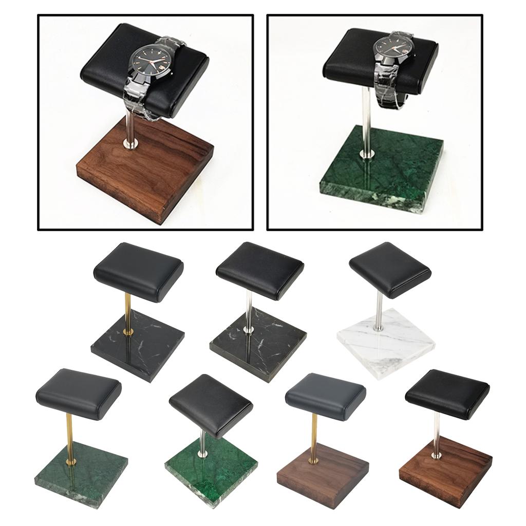 Marmer En Pu Lederen Horloge Houder Stand Opbergdozen Case Horloge Vitrine Sieraden Organisator