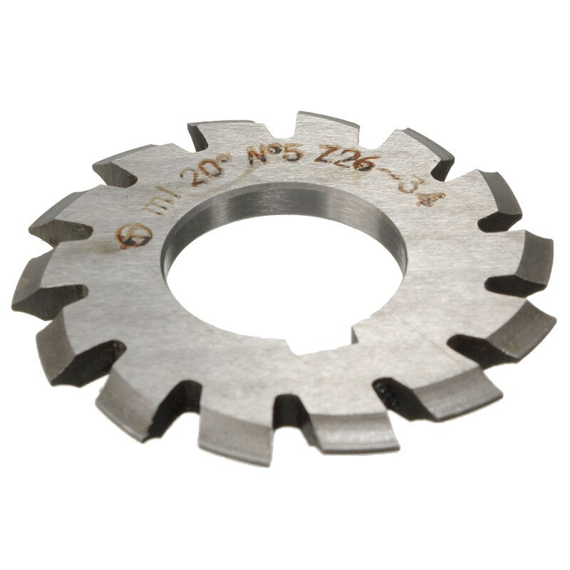 Module 1 PA20 Degrees Bore 22mm #1-8 HSS Involute Gear Milling Cutter High Speed Steel Gear Milling Cutter Gear Cutting Tools