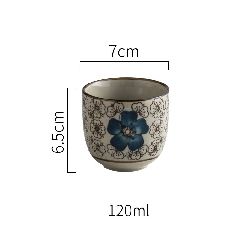 Chanshova 120/200ml traditionel kinesisk stil håndmalet keramisk tekop porcelæn små og store kaffekopekopper  h315: 2