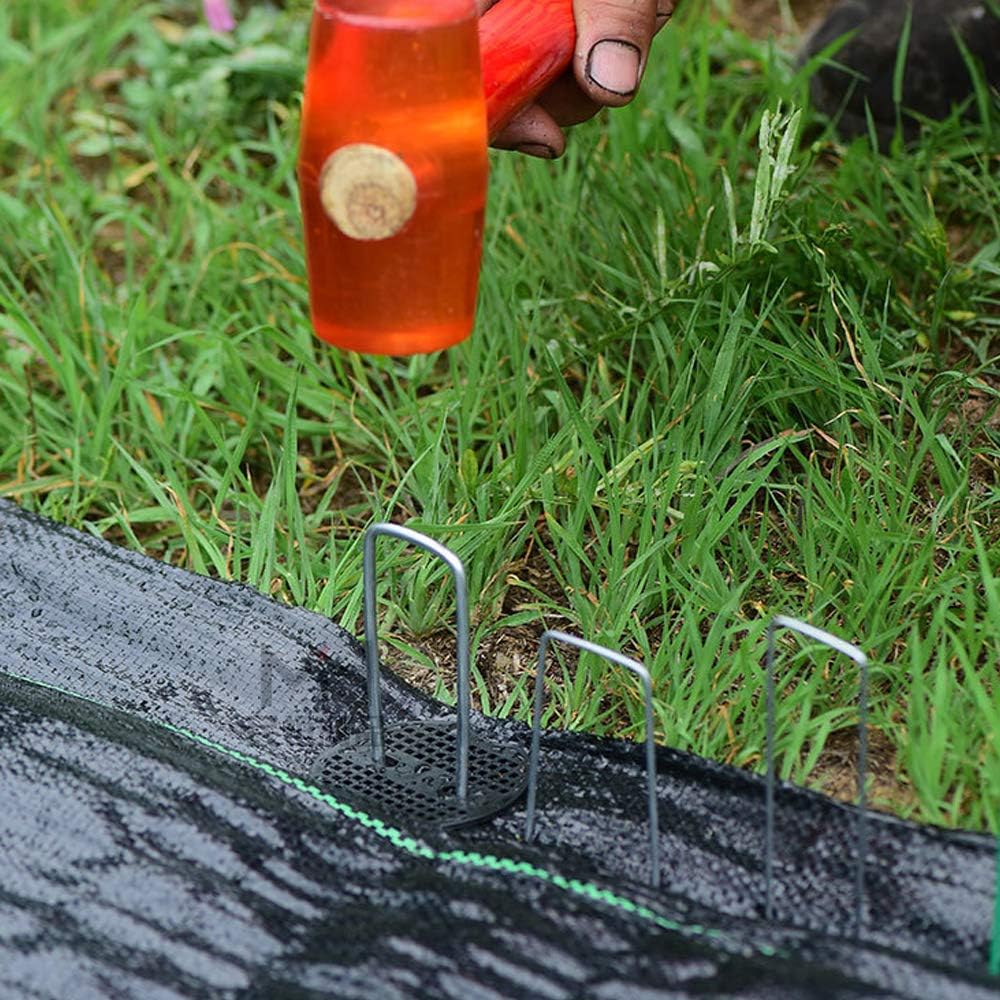 100/10pcs Metal Garden Stakes U-Shape Landscape Staple Ground Nail Fence Film Tents Securing Pegs Sod Pins Gardening Tools